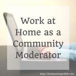 WAH as a Community Moderator